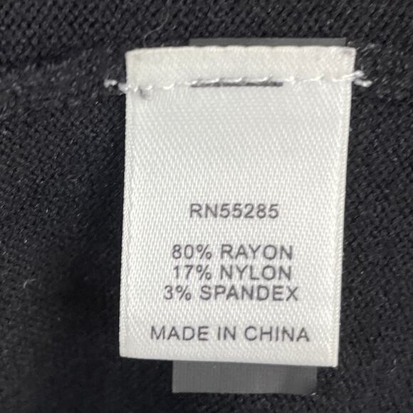 Express Long Sleeve Sweater Dress Attached Beaded Necklace Black Size Small - Picture 6 of 9